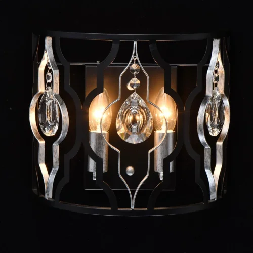 Бра лофт Альгеро 285022002 MW-Light чёрный на 2 лампы, основание чёрное в стиле лофт  фото 2