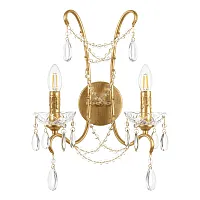 Бра Foil 10430W LOFT IT без плафона на 2 лампы, основание золотое прозрачное в стиле классический современный 