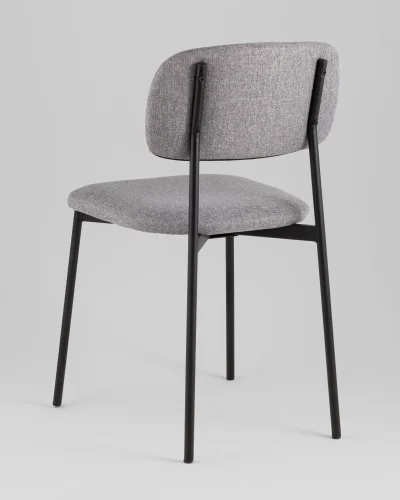 Стул Майло рогожка серый УТ000040137 Stool Group, серый/рогожка, ножки/металл/чёрный, размеры - ***** фото 5