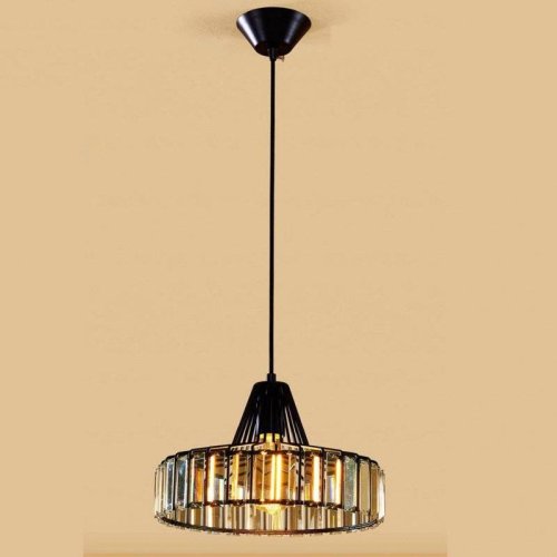 Светильник подвесной лофт Эдисон CL450211 Citilux прозрачный чёрный 1 лампа, основание чёрное в стиле лофт 
