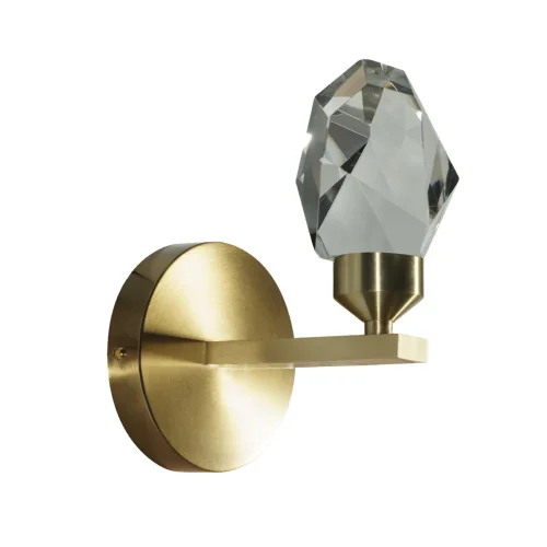 Бра LED Rock 10111W Gold LOFT IT прозрачный на 1 лампа, основание золотое в стиле современный 