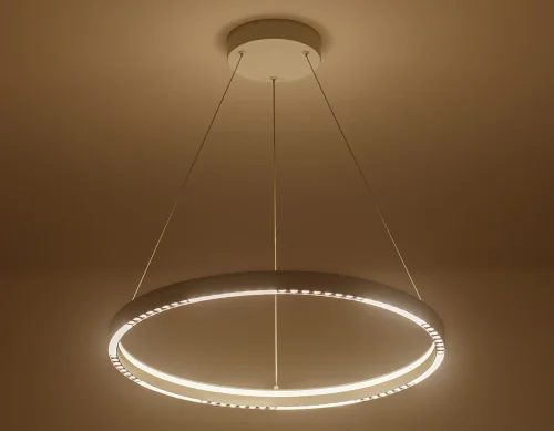 Светильник подвесной LED FL5851 Ambrella light белый 1 лампа, основание белое в стиле современный хай-тек кольца фото 4