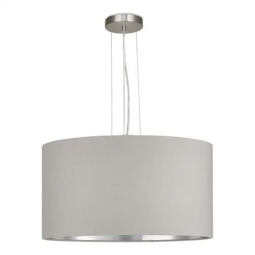 Светильник подвесной Brescia SLE300513-03 Evoluce серый 3 лампы, основание никель в стиле современный 