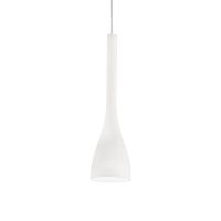 Светильник подвесной FLUT SP1 SMALL BIANCO Ideal Lux белый 1 лампа, основание белое в стиле современный 