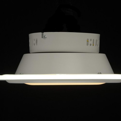 Светильник потолочный LED Платлинг 661016301 DeMarkt белый 1 лампа, основание белое в стиле хай-тек  фото 7