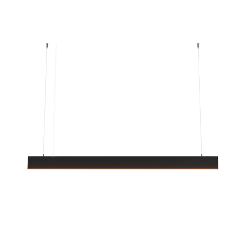 Светильник подвесной LED Basis P070PL-2.7-3-4K-B Maytoni чёрный на 1 лампу, основание серое в стиле современный хай-тек 