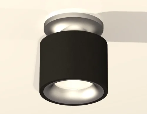 Светильник накладной Techno spot XS7511101 Ambrella light чёрный 1 лампа, основание серебряное в стиле хай-тек современный круглый фото 3
