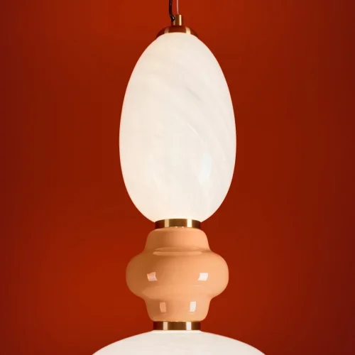 Светильник подвесной LED Solare FR5594PL-L15B Freya белый разноцветный на 1 лампу, основание чёрное в стиле мемфис современный фото 5 Светильник подвесной LED Solare FR5594PL-L15B Freya белый разноцветный на 1 лампу, основание чёрное в стиле мемфис современный фото 5