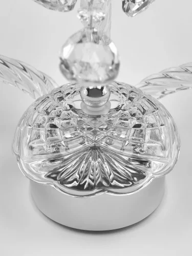 Бра 107B/3/165 Ni Bohemia Ivele Crystal без плафона на 3 лампы, основание прозрачное никель в стиле классический sp фото 2