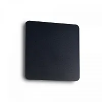 Бра LED COVER AP D20 SQUARE NERO Ideal Lux чёрный на 1 лампу, основание чёрное в стиле современный квадраты