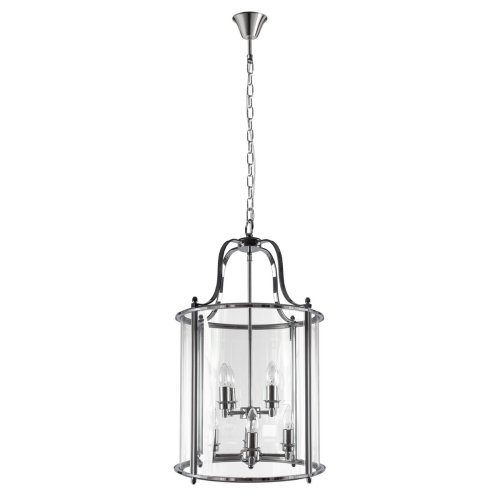 Светильник подвесной Lighthouse 10456/8 CR LOFT IT прозрачный на 8 ламп, основание хром в стиле классический арт-деко Светильник подвесной Lighthouse 10456/8 CR LOFT IT прозрачный на 8 ламп, основание хром в стиле классический арт-деко