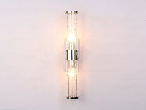 Бра 10272 S/A chrome Newport прозрачный на 2 лампы, основание хром в стиле современный 