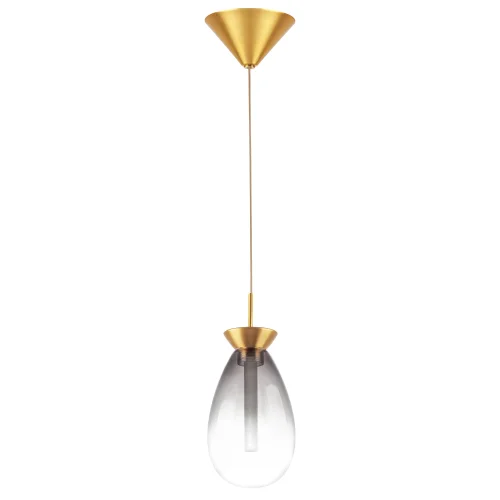 Светильник подвесной LED Colore 805118 Lightstar прозрачный 1 лампа, основание золотое в стиле арт-деко 
