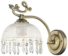 Бра 733-501-01 Velante прозрачный 1 лампа, основание бронзовое в стиле классический 
