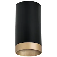 Светильник накладной Rullo R43740 Lightstar чёрный 1 лампа, основание чёрное в стиле современный круглый