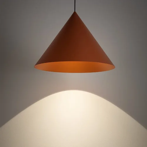Светильник подвесной Zenith L 11483-NW Nowodvorski терракотовый на 1 лампу, основание терракотовое в стиле современный фото 2