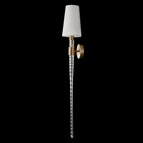 Бра LUMINOUS AP1 BRASS Crystal Lux белый на 1 лампу, основание латунь в стиле классический фото 3 Бра LUMINOUS AP1 BRASS Crystal Lux белый на 1 лампу, основание латунь в стиле классический фото 3