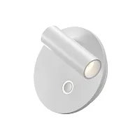 Бра с выключателем LED Ego C176WL-9W-2.7-4K-W Maytoni белый на 1 лампу, основание белое в стиле хай-тек современный для чтения