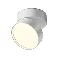 Светильник накладной LED Onda C024CL-18W3K-W-1 Maytoni белый 1 лампа, основание белое в стиле хай-тек современный круглый
