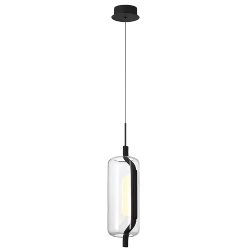 Светильник подвесной LED Kavia 5003/10L Odeon Light прозрачный 1 лампа, основание чёрное в стиле современный  фото 3