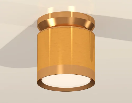 Светильник накладной XS8121035 Ambrella light золотой 1 лампа, основание золотое в стиле хай-тек круглый фото 3