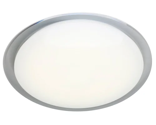 Люстра с пультом LED Orion OML-43107-60 Omnilux белая на 1 лампу, основание белое в стиле хай-тек с пультом