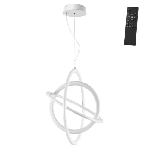 Светильник подвесной LED с пультом Ondo 359170 Novotech белый 1 лампа, основание белое в стиле хай-тек с пультом