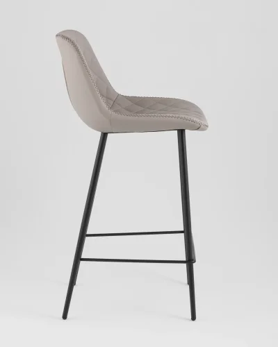 Стул барный Arch, экокожа, серый УТ000039351 Stool Group, серый/экокожа, ножки//чёрный, размеры - ****435*510 фото 6
