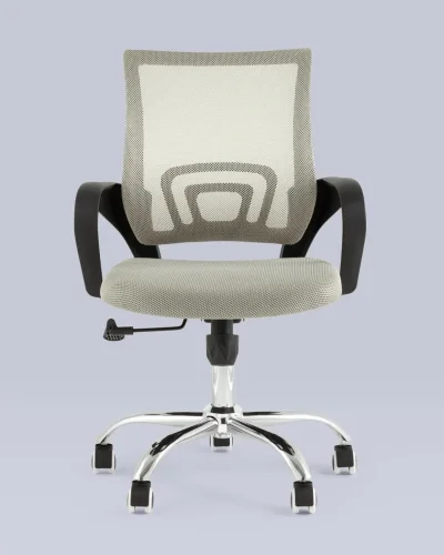 Кресло офисное TopChairs Simple New, серый (набор 2шт) (КОМПЛЕКТ) УТ000038258 Stool Group, серый/ткань, ножки/металл/хром, размеры - 520*1020***560*530 фото 2