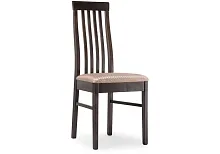 Деревянный стул Рейнир орех 450736 Woodville, бежевый/ткань, ножки/массив бука/орех, размеры - ****450*500