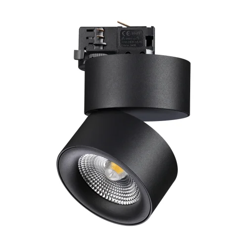 Трековый светильник трёхфазный LED Groda 358787 Novotech чёрный для шинопроводов серии Groda фото 4