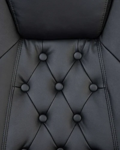 Офисное кресло для руководителей 116B-LMR MILLARD, цвет чёрный Dobrin, чёрный/экокожа, ножки/металл/хром, размеры - 1160*1230***670*750 фото 12