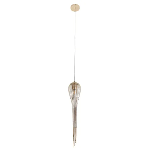 Светильник подвесной Waterfall A1577SP-1GO Arte Lamp янтарный на 1 лампу, основание золотое в стиле современный 