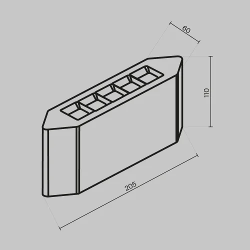 Настенный светильник уличный LED Pull O412WL-L5GF3K Maytoni уличный IP54 графит на 1 лампу, плафон графит в стиле современный LED фото 15