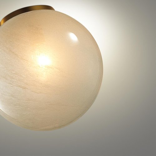 Светильник потолочный Magia 7109/1C Odeon Light белый на 1 лампу, основание белое в стиле хай-тек шар фото 5