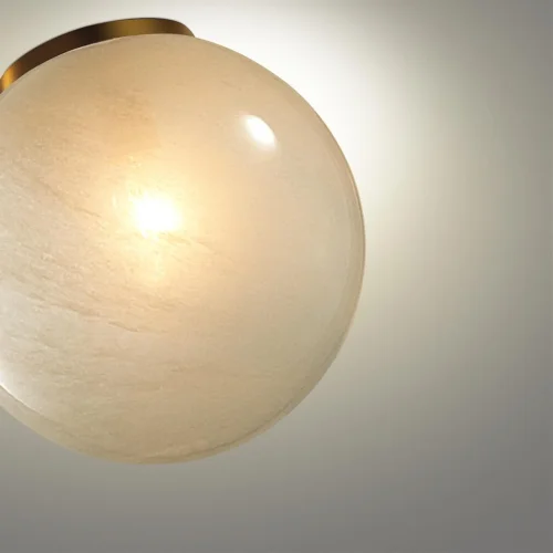 Светильник потолочный Magia 7109/1C Odeon Light белый на 1 лампу, основание белое в стиле хай-тек шар фото 5