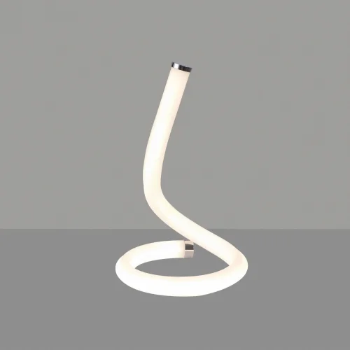 Настольная лампа LED Line 6604 Mantra белая 1 лампа, основание никель серое металл в стиле современный  фото 2