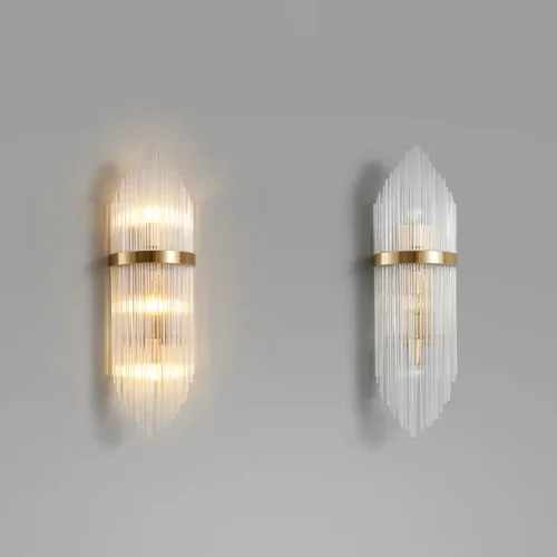 Настенный светильник CONCERT 133212-22 ImperiumLoft прозрачный на 3 лампы, основание бронзовое в стиле современный  фото 6