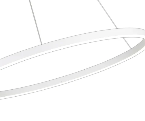 Светильник подвесной LED DIMM Тор 08228,01A(4000K) Kink Light белый 1 лампа, основание белое в стиле современный хай-тек кольца с пультом фото 2
