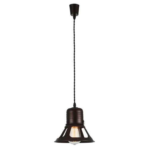 Светильник подвесной лофт Watertown GRLSP-9696 Lussole коричневый 1 лампа, основание коричневое в стиле лофт  фото 2