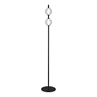 Торшер LED Peek SL6120.405.01 ST-Luce  прозрачный 2 лампы, основание чёрное в стиле минимализм хай-тек современный
