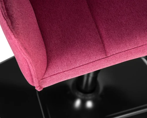 Стул барный 5033-LM RALF, цвет сиденья розовый (LAR-106D-17), цвет основания черный Dobrin, розовый/текстиль, ножки/металл/чёрный, размеры - 900*1120***580*550 фото 7
