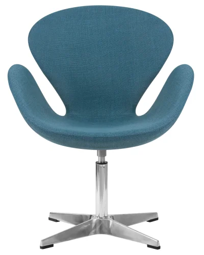 Кресло дизайнерское 69A-LMO SWAN, цвет сиденья синий (IF6), алюминиевое основание Dobrin, синий/ткань, ножки/металл/алюминий, размеры - ****710*600 фото 6
