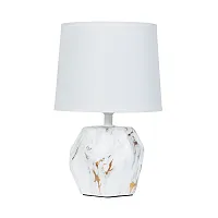 Настольная лампа Zibal A5005LT-1WH Arte Lamp белая на 1 лампу, основание белое керамика в стиле прованс современный классический 