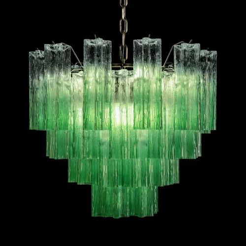Люстра подвесная Мурано / Murano 10580/600 Clear green LOFT IT зелёная на 10 ламп, основание бронзовое в стиле современный арт-деко фото 4 Люстра подвесная Мурано / Murano 10580/600 Clear green LOFT IT зелёная на 10 ламп, основание бронзовое в стиле современный арт-деко фото 4