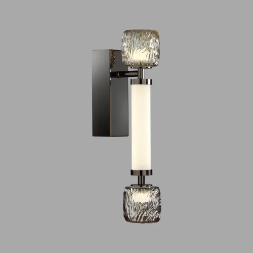 Бра LED Kliff 5427/13WL Odeon Light янтарный серый белый на 1 лампа, основание чёрное в стиле современный  фото 4