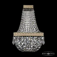 Бра 19012B/H2/20IV Pa Bohemia Ivele Crystal прозрачный 2 лампы, основание бронзовое патина в стиле классический sp