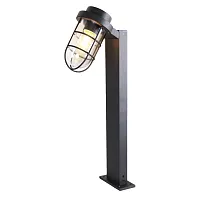 Парковый светильник Pointer 3021-1T Favourite уличный IP44 чёрный 1 лампа, плафон прозрачный в стиле современный E27