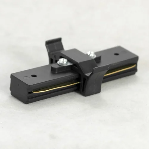 10324 прямой коннектор черный Lussole чёрный в стиле  для светильников серии Connector однофазный фото 3
