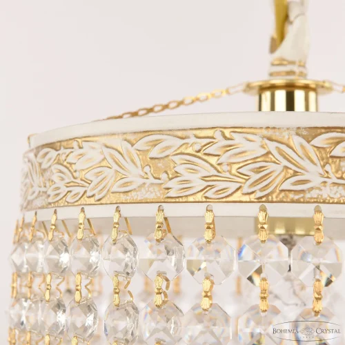 Светильник подвесной AL19201/20OL WMG Bohemia Ivele Crystal прозрачный на 1 лампу, основание золотое патина белое в стиле классический sp фото 7